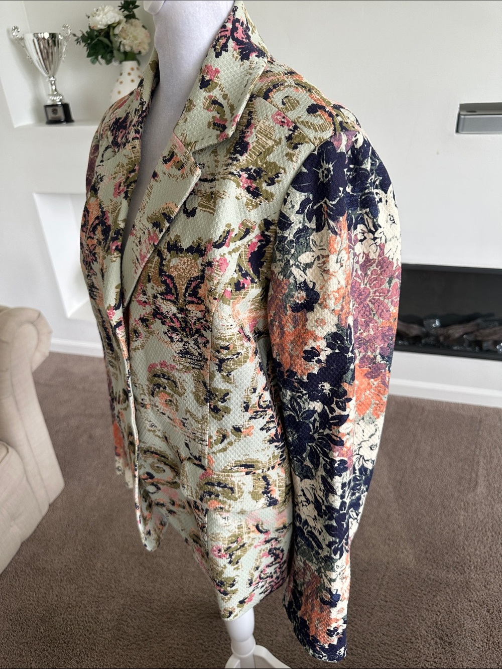 Sundance Floral Tapestry Multicolor Blazer Jacket - Picture 3 of 9